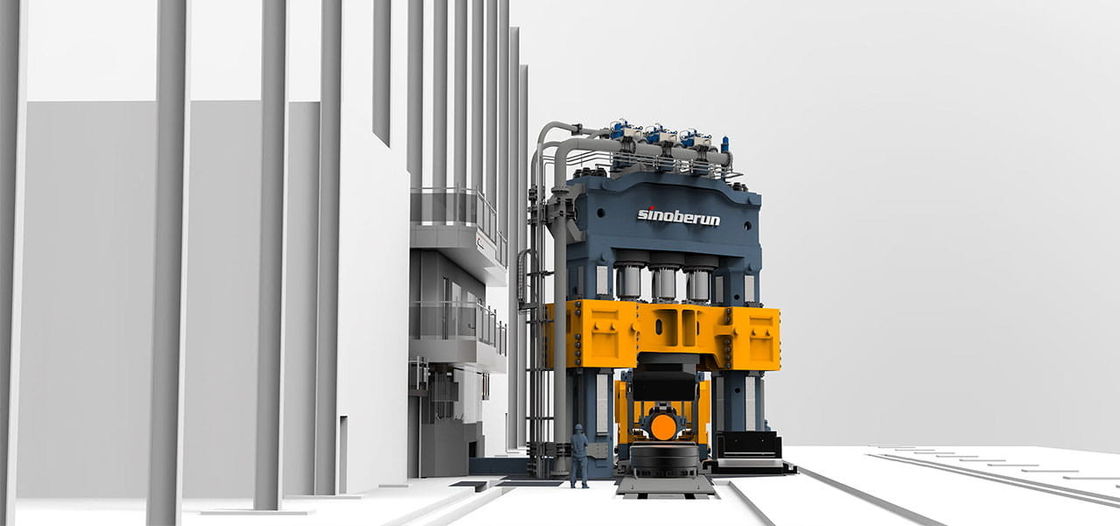 Elektrische Steuerung Hydraulische Schmiedepresse 2-Säulen-Druck nach unten Vollhydraulische offene Druckdruckpresse